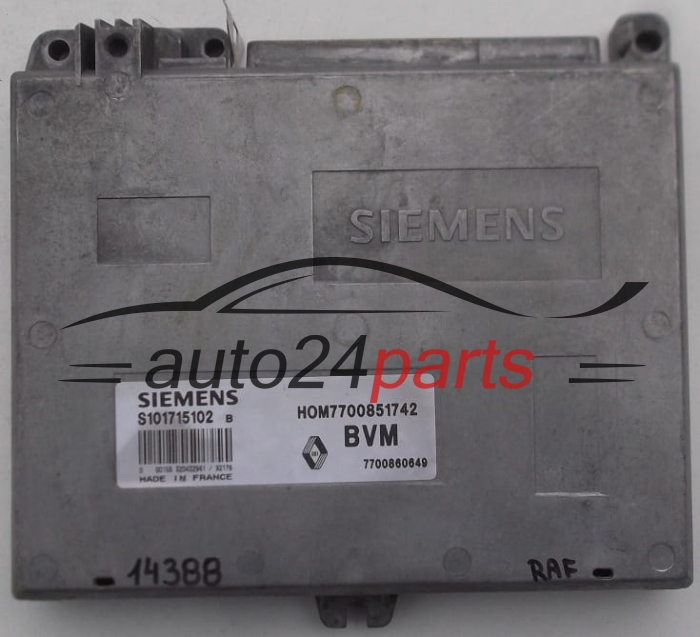 KOMPUTER STEROWNIK SILNIKA RENAULT SIEMENS S101715102 B