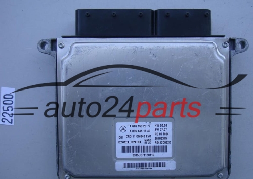 KOMPUTER STEROWNIK SILNIKA MERCEDES W204 A 646 150 20 72, A6461502072, 281103315, CRD.11