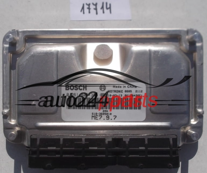 MOTORSTEUERGERÄT ECU STEUERGERAT DAIHATSU SIRION 1.3 BOSCH 0 261 B08 388, 0261B08388, MOTRONIC ME7.9.7