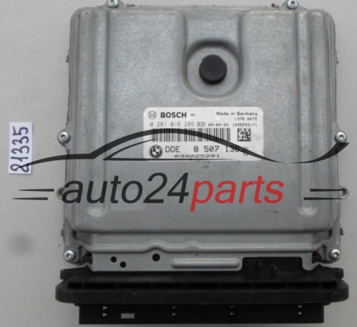 MOTORSTEUERGERÄT ECU STEUERGERAT BMW E90 BOSCH 0 281 016 285, 0281016285, DDE 8 507 136, 8507136, DDE8507136