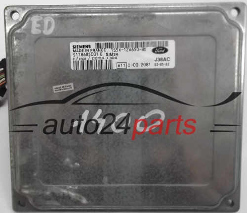 MOTORSTEUERGERÄT ECU STEUERGERÄT FORD KA 1.3 SIEMENS 1S5X-12A650-BD, 1S5X12A650BD, S118685001 E SIM24