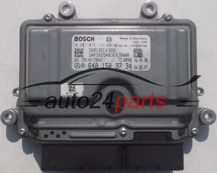 ECU CENTRALITA DE MOTOR MERCEDES 2.0 CDI BOSCH 0 281 015 123,  A 640 150 37 34