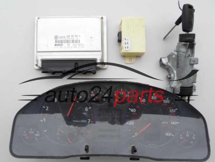 MOTORSTEUERGERÄT ECU STEUERGERAT AUDI A4 1.8 BOSCH 0 261 204 182/183,  8D0 907 557 S
