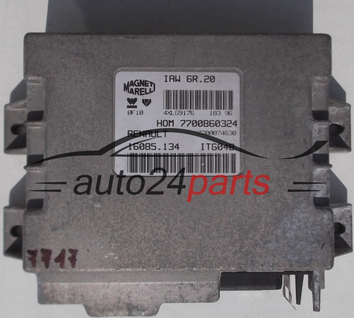 ECU CENTRALITA DE MOTOR RENAULT TWINGO 1.2, MAGNETI MARELLI IAW 6R.20, IAW6R20, 7700860324, 7700874630, 16085.134, 16085134