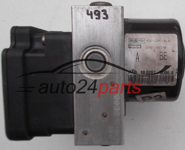 ABS POMPA I STEROWNIK FORD FIESTA FUSION FoMoCo 4S61-2M110-AC,  ATE 10.0207-0086.4