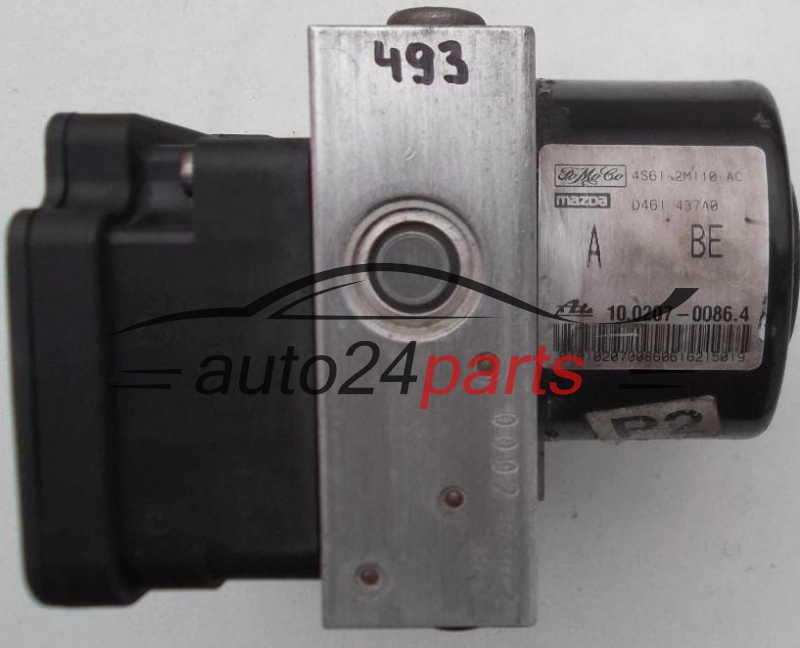 ABS POMPA I STEROWNIK FORD FIESTA FUSION FoMoCo 4S61-2M110-AC,  ATE 10.0207-0086.4