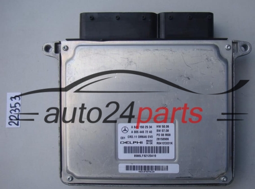 MOTORSTEUERGERÄT ECU STEUERGERAT MERCEDES 2.2 CDI A 646 150 25 34, A6461502534, 28158986, R0412C031K, CRD.11