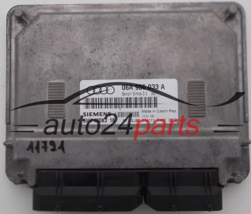 MOTORSTEUERGERÄT ECU STEUERGERAT AUDI A3 VW POLO 1.6 06A 906 033 A, 06A906033A, 5WP40083 16, 5WP4008316 