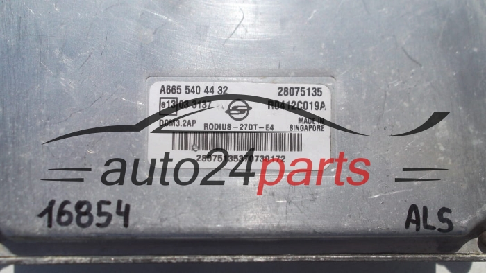 CALCULATEUR MOTEUR SSANGYONG RODIUS R0412C019A, A665 540 44 32, A6655404432