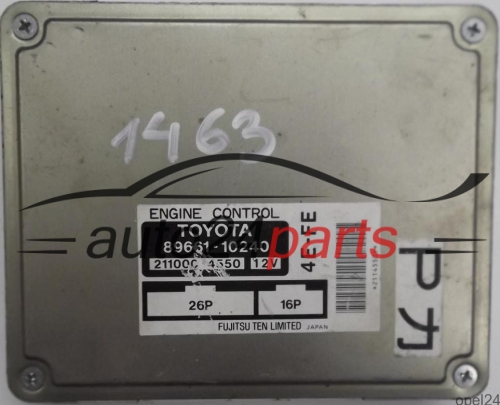 calculateur moteur pour toyota starlet 1.3 16v 