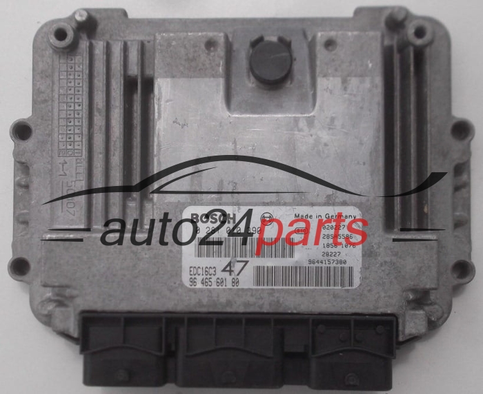 ECU CENTRALITA DE MOTOR PEUGEOT 307 1.4 HDI BOSCH 0 281 010 390,  96 465 601 80,