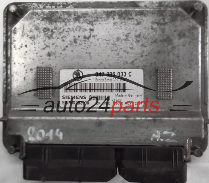 ECU CENTRALITA DE MOTOR SKODA FABIA 1.4 047906033C, SIEMENS 5WP44203