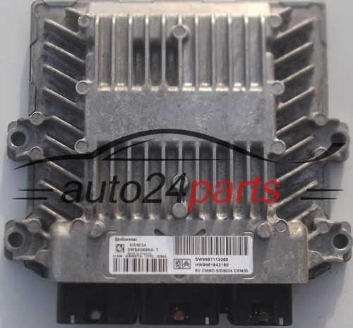 CALCULATEUR MOTEUR CITROEN PEUGEOT 2.0 HDI CONTINENTAL 5WS40899A-T,  SW 9667115080
