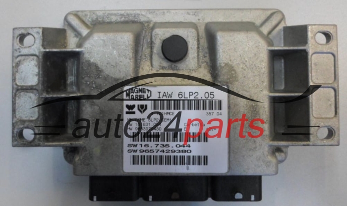 MOTORSTEUERGERÄT ECU STEUERGERÄT CITROEN PEUGEOT Magneti Marelli IAW 6LP2.05, HW 16631054, 9653979480, SW 16735044, 9657429380