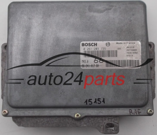 KOMPUTER STEROWNIK SILNIKA PEUGEOT CITROEN BOSCH 0 261 203 735