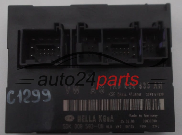 CENTRALKA MODUL STEROWNIK KOMFORTU BSI SKODA OCTAVIA 1.9 TDI 1K0 959 433 AH, 1K0959433AH, 5DK 008 583-08, 5DK00858308