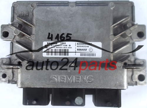 MOTORSTEUERGERÄT ECU STEUERGERAT RENAULT CLIO SIEMENS S120201108 B, S120201108B, 8200454467, 8200400246, SIM32 