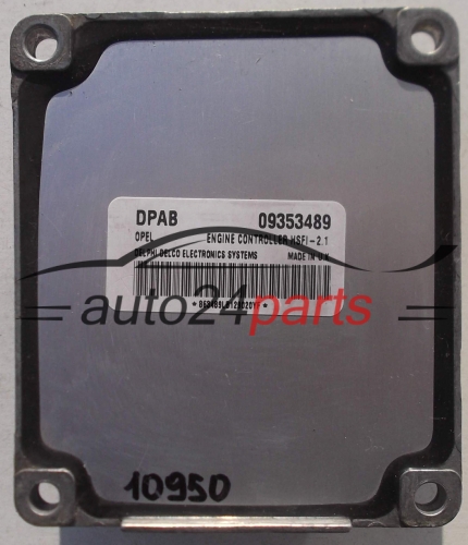 CALCULATEUR MOTEUR OPEL ASTRA ZAFIRA DELPHI DELCO 09353489 DPAB, 09353489DPAB, HSFI-2.1 