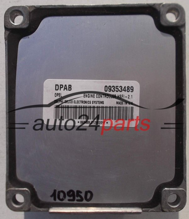 CALCULATEUR MOTEUR OPEL ASTRA ZAFIRA DELPHI DELCO 09353489 DPAB, 09353489DPAB, HSFI-2.1 