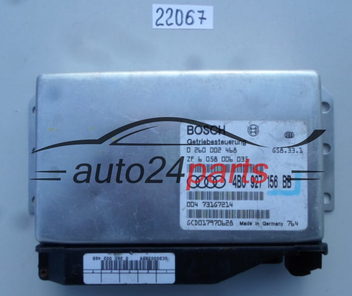STEROWNIK SKRZYNI AUTOMATYCZNEJ AUDI A6 2.4 BOSCH 0 260 002 468, 0260002468, 4B0 927 156 BB, 4B0927156BB