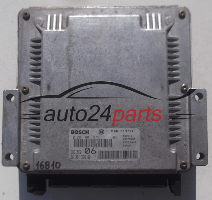 MOTORSTEUERGERÄT ECU STEUERGERAT CITROEN XANTIA 2.0 HDI BOSCH 0 281 001 975
