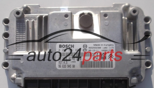 MOTORSTEUERGERÄT ECU STEUERGERÄT  CITROEN C4 1.6 BOSCH 0 261 201 609,  96 633 945 80