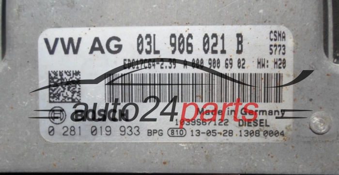 CALCULATEUR MOTEUR VOLKSWAGEN CRAFTER 2.0 TDI BOSCH 0 281 019 933