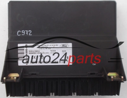CENTRALKA MODUL STEROWNIK KOMFORTU FORD FIESTA 1.6 TDCI SIEMENS 5WK4 8968A,  5WK48968A, 4S6T-15K600-CB, 4S6T15K600CB, 5WK4 8862, 5WK48862 - 
