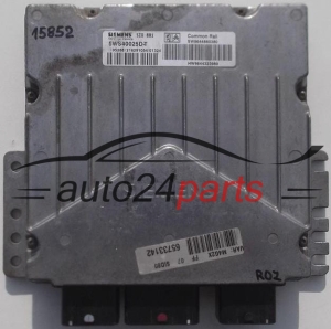 MOTORSTEUERGERÄT ECU STEUERGERAT CITROEN, PEUGEOT 2.0 HDI SIEMENS 5WS40025D-T, 5WS40025DT, SW9644860380, HW9644323980