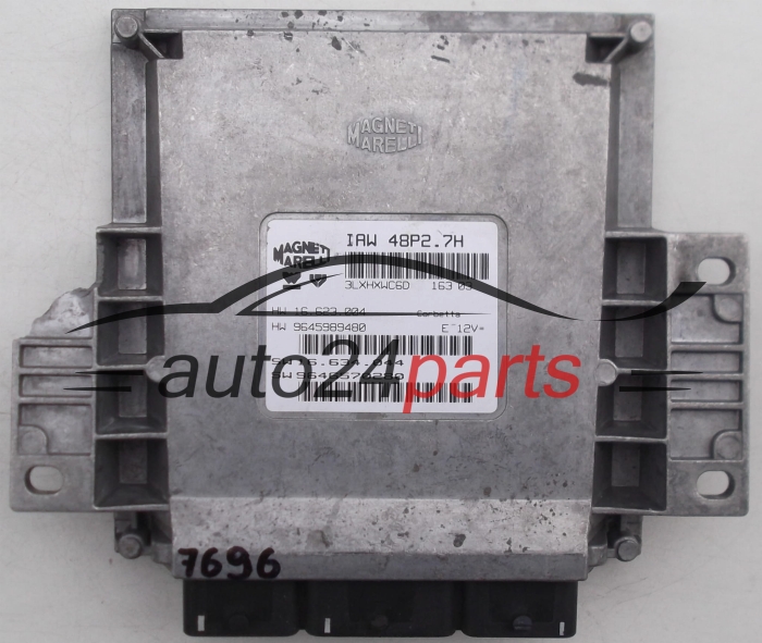 KOMPUTER STEROWNIK SILNIKA CITROEN C2 PEUGEOT 206 MAGNETI MARELLI IAW 48P2.7H, IAW48P27H, HW 16.623.004, 16623004, 9645989480, SW 16.634.044, 16634044, 9646570280