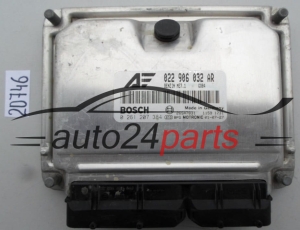 MOTORSTEUERGERÄT ECU STEUERGERAT VW VOLKSWAGEN SHARAN 2.8 BOSCH 0 261 207 384, 0261207384, 022 906 032 AR, 022906032AR