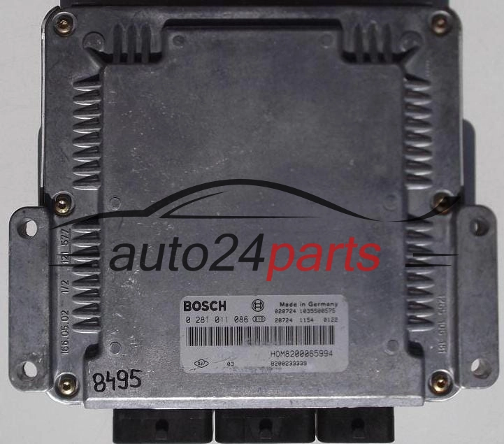 KOMPUTER STEROWNIK SILNIKA VOLVO S40 1.9 DID BOSCH 0 281 011 086, 0281011086, HOM8200065994 