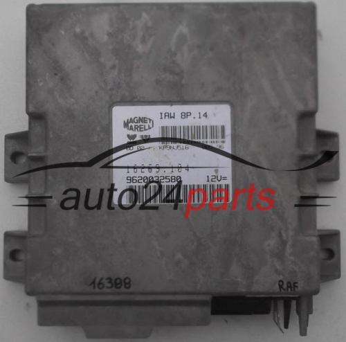 ECU CENTRALITA DE MOTOR PEUGEOT 406 MAGNETI MARELLI IAW 8P.14, IAW8P14, 16269.104, 16269104, 9620032580