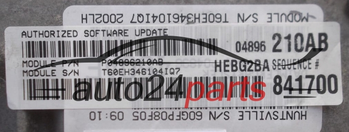 CALCULATEUR MOTEUR CHRYSLER DODGE 2.7-3.5L 04896210AB