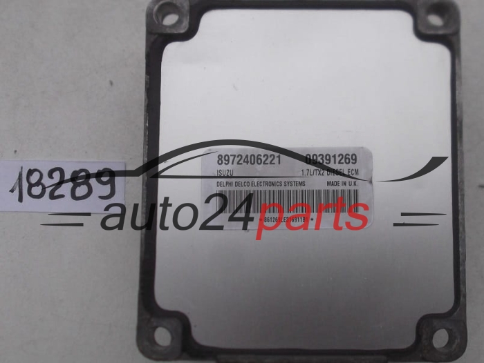 KOMPUTER STEROWNIK SILNIKA OPEL ASTRA G CORSA C COMBO MERIVA 1.7 ISUZU 8972406221, DELPHI DELCO 09391269