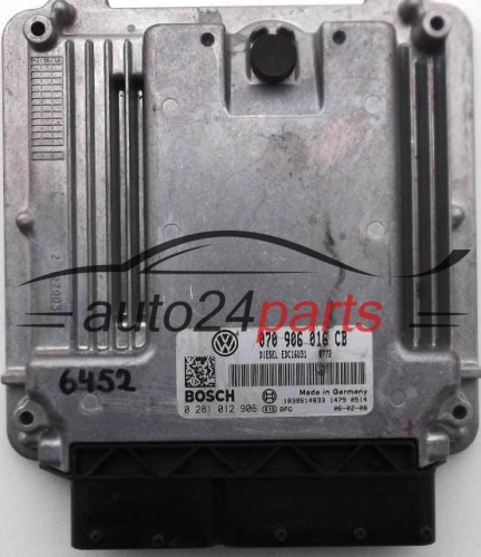 MOTORSTEUERGERÄT ECU STEUERGERÄT VW VOLKSWAGEN T5 2.5 TDI BOSCH 0 281 012 906