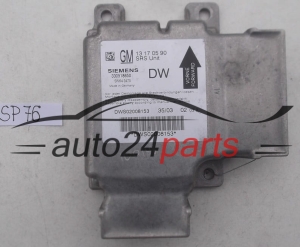 STEROWNIK MODUL PODUSZEK POWIETRZNYCH OPEL VECTRA C SIGNUM GM 13 17 05 90 DW