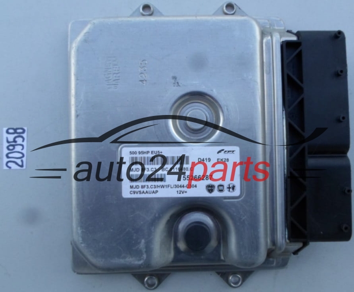 MOTORSTEUERGERÄT ECU STEUERGERAT FIAT 500 NEMO MJD 8F3.C3, MJD8F3C3, 55266287 