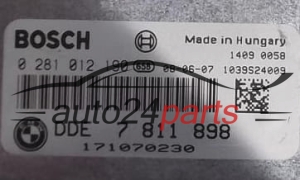 CALCULATEUR MOTEUR BMW E60/E61 530 3.0 DIESEL BOSCH 0281012190, 0 281 012 190, DDE 7811898, DDE7811898, 7 811 898, 1039S24009