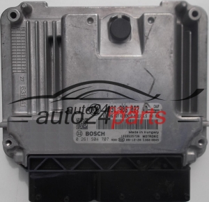 MOTORSTEUERGERÄT ECU STEUERGERÄT SEAT IBIZA CUPRA 1.4 TSI 03C906027AD, 03C 906 027 AD, BOSCH 0261S04707, 0 261 S04 707, BENZIN MED17.5.5 CAVD 5033, 1039S35736