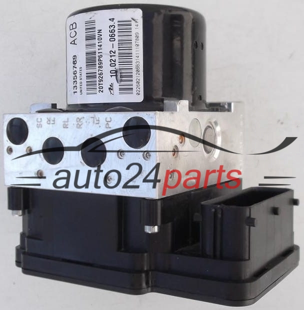 POMPE HYDRAULIQUE ET CALCULATEUR dABS OPEL ASTRA J GM 13356789 ACB, ATE 10.0212-0663.4, 10021206634, 10.0961-4522.3, 10096145223, 10.0619-3651.1, 10061936511, 28.5611-8103.3, 28561181033