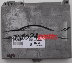 KOMPUTER STEROWNIK SILNIKA RENAULT CLIO 1.4, SIEMENS S101718102 E, S101718102E, HOM7700749946, 7700864508