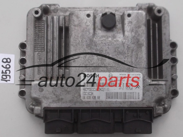 KOMPUTER STEROWNIK SILNIKA CITROEN BERLINGO PEUGEOT PARTNER 1.6 HDI BOSCH 0 281 012 619,  96 639 439 80