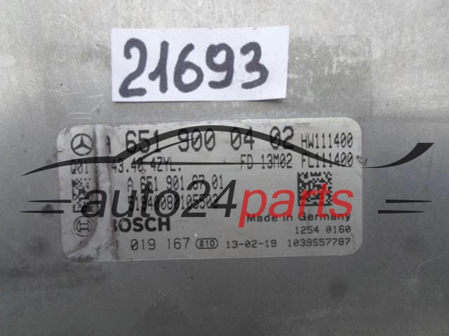 MERCEDES W166 BOSCH 0 281 019 167, 0281019167, A 651 900 04 02, A6519000402