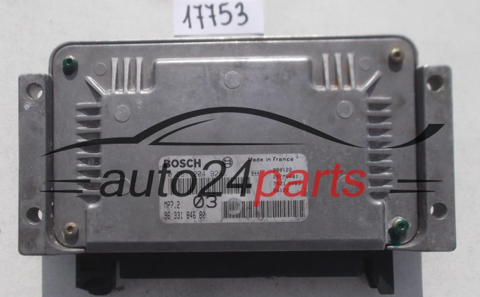 KOMPUTER STEROWNIK SILNIKA CITROEN SAXO 1.6, BOSCH 0 261 204 929, 0261204929, 96 331 846 80, 9633184680