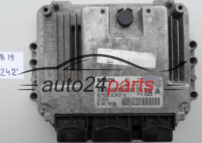 KOMPUTER STEROWNIK SILNIKA PEUGEOT 206 1.4 HDI BOSCH 0 281 012 528,  96 645 702 80