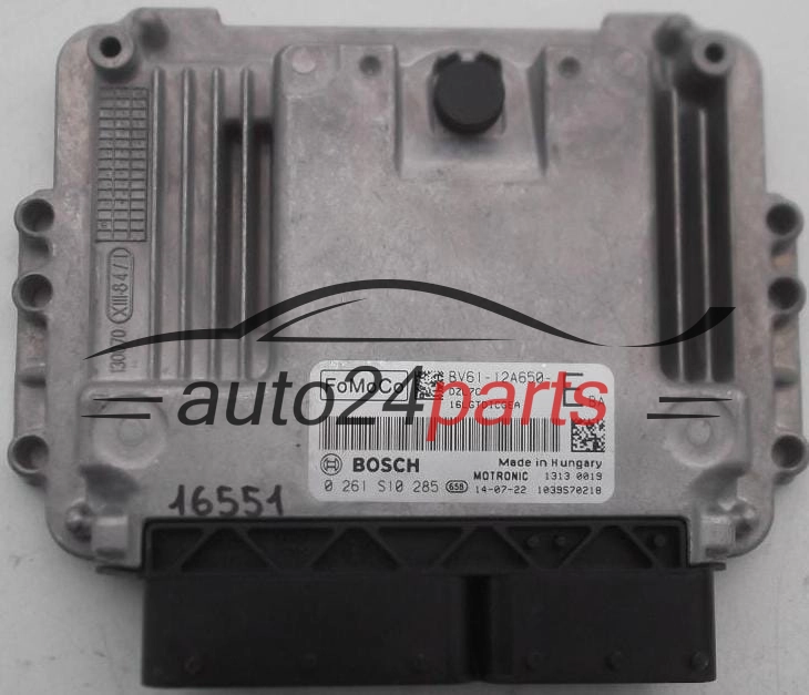 MOTORSTEUERGERÄT ECU STEUERGERÄT FORD 1.6 BOSCH 0 261 S10 285, 0261S10285, BV61-12A650-EBA, BV6112A650EBA, BV61-12A650--E, BV6112A650E 