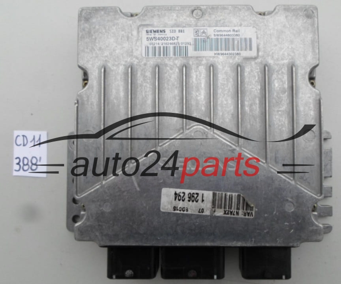 CENTRALITA DE MOTOR CITROEN PEUGEOT 2.0 HDI 5WS40023D-T, 5WS40023DT, SW9644803380, SID 801