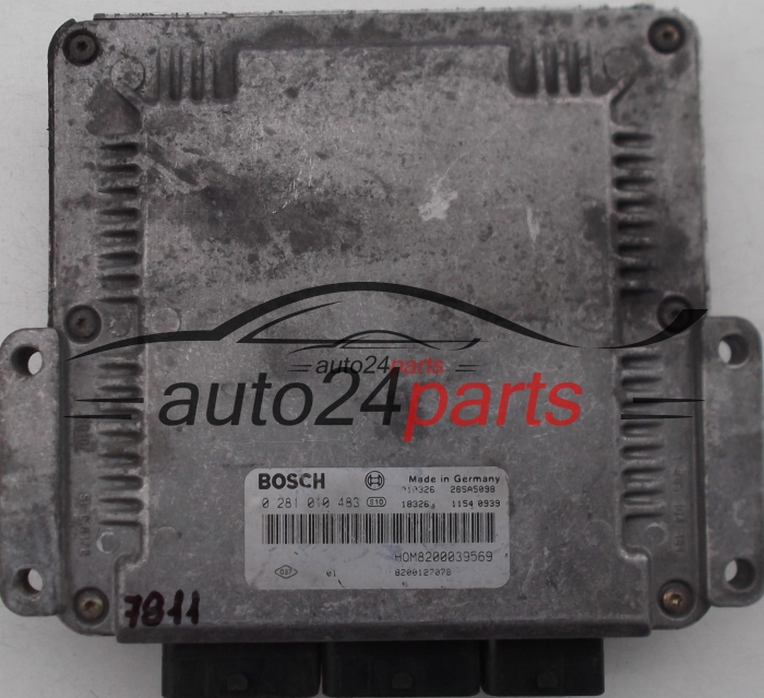 UCE CENTRALITA DE MOTOR RENAULT MEGANE 1.9 DCI, BOSCH 0281010483, HOM8200039569