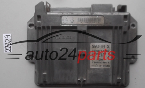 KOMPUTER STEROWNIK SILNIKA RENAULT KANGOO 1.2 7700112767, 21652514-1, 216525141, 7700108811